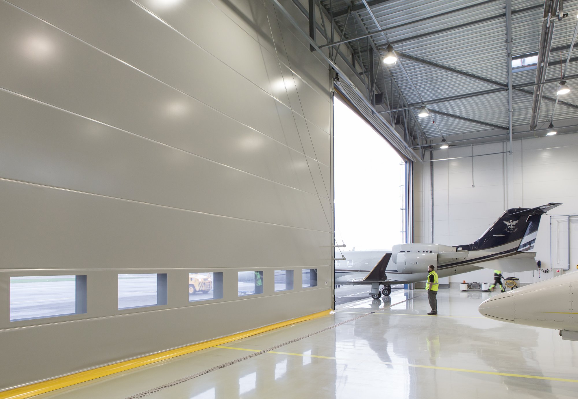 Champion Door aircraft hangar door window panels Tallinn