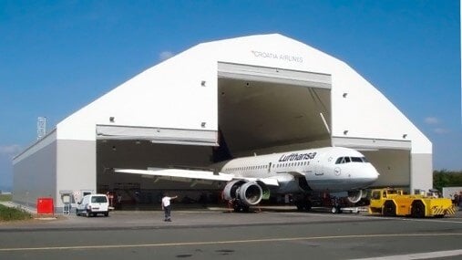 3-leaf hangar door