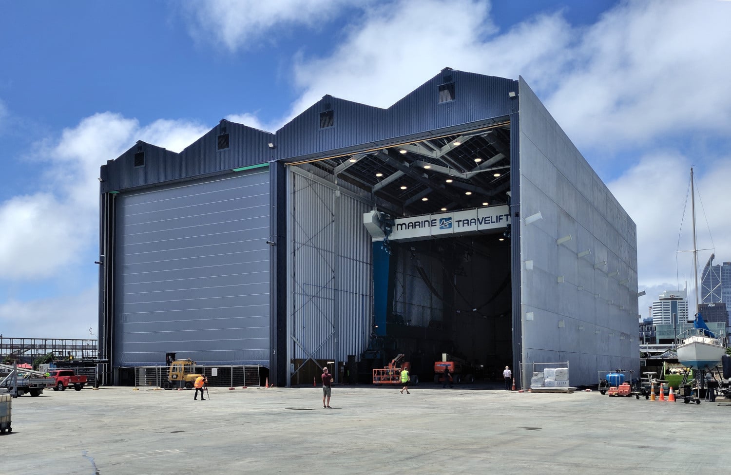 Boat shed doors