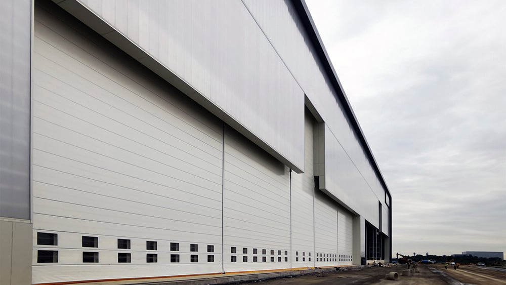 5-leaf hangar door