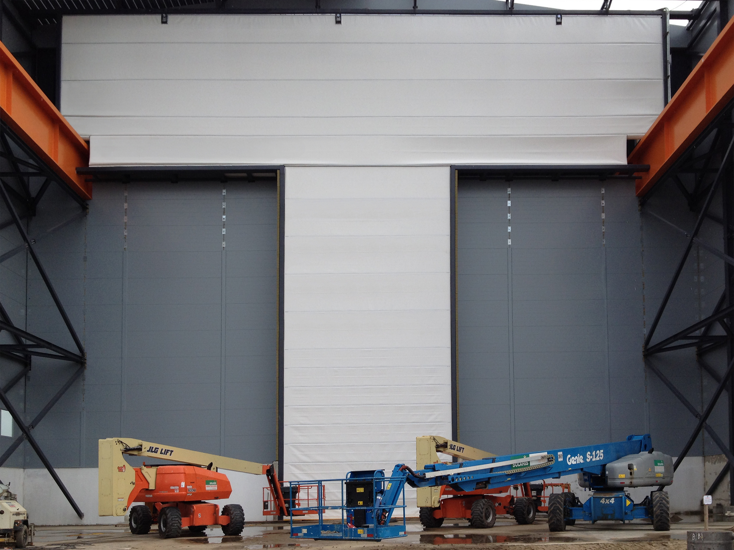 T-model fabric craneway door